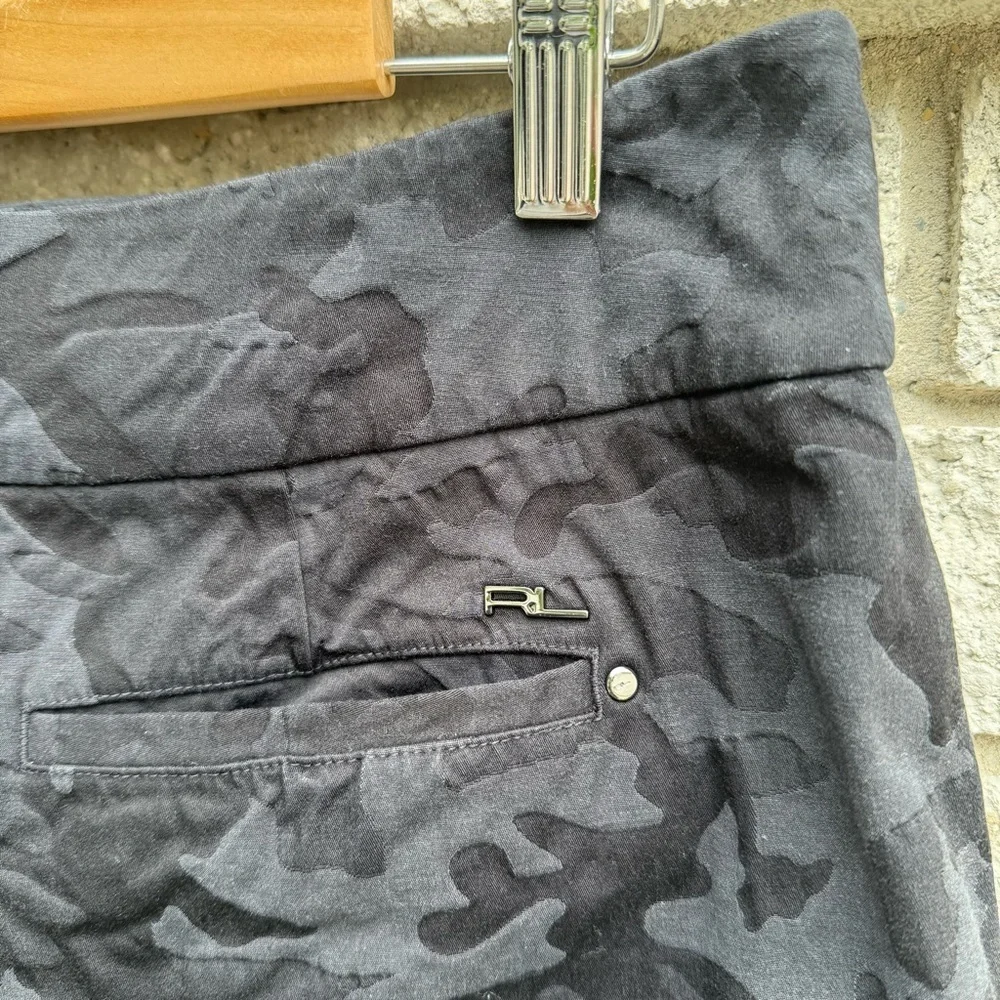 Polo Golf Ralph Lauren Black Camouflage Golf Skort High Rise Women's Size 10